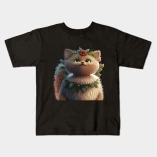 Cat Garland Kids T-Shirt